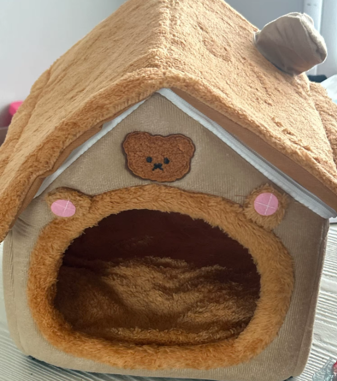Casita Acogedora para Mascotas con Cojín Extraíble